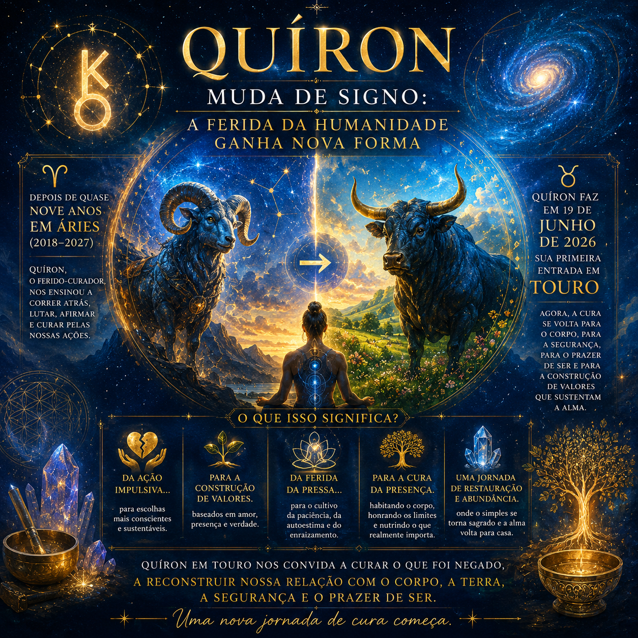 Quíron muda de signo