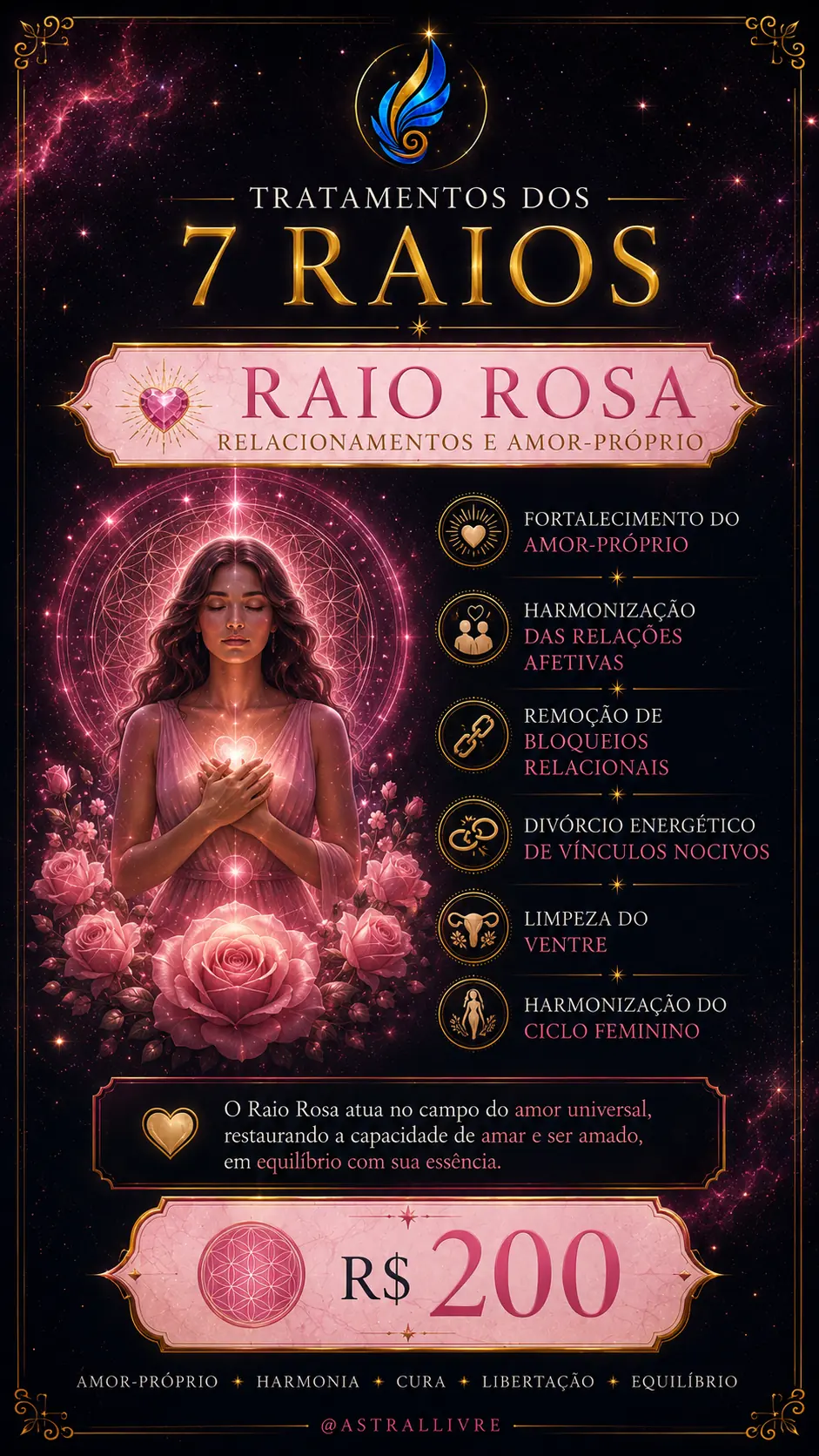 Raio Rosa — Relacionamentos e Amor-Próprio